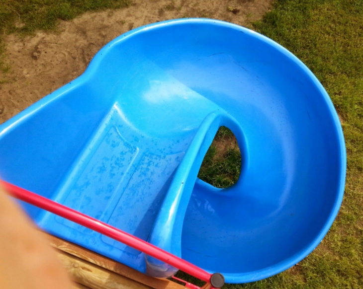 zjeżdżalnia poliestrowa 450 kręcona ślimak solidna