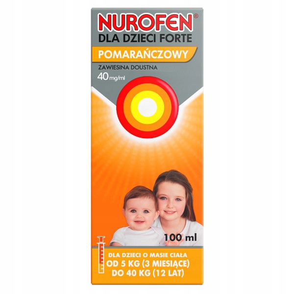 Nurofen dla dzieci Forte 200mg/5ml pomarańcz 100ml