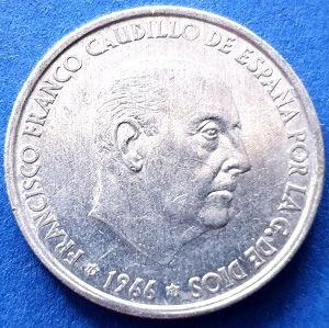 *HISZPANIA 50 Centimos 1973 Francisco Franco