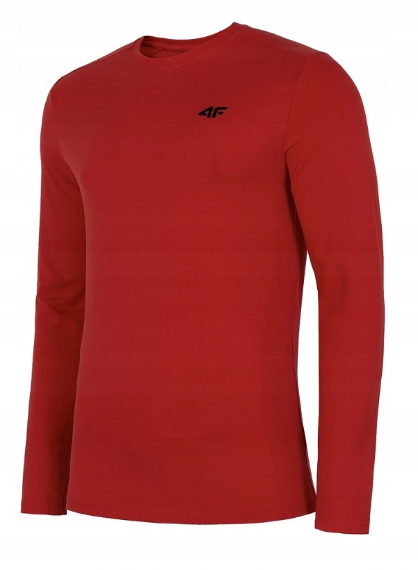 4F KOSZULKA MĘSKA LONGSLEEVE DŁUGI RĘKAW RED XXL