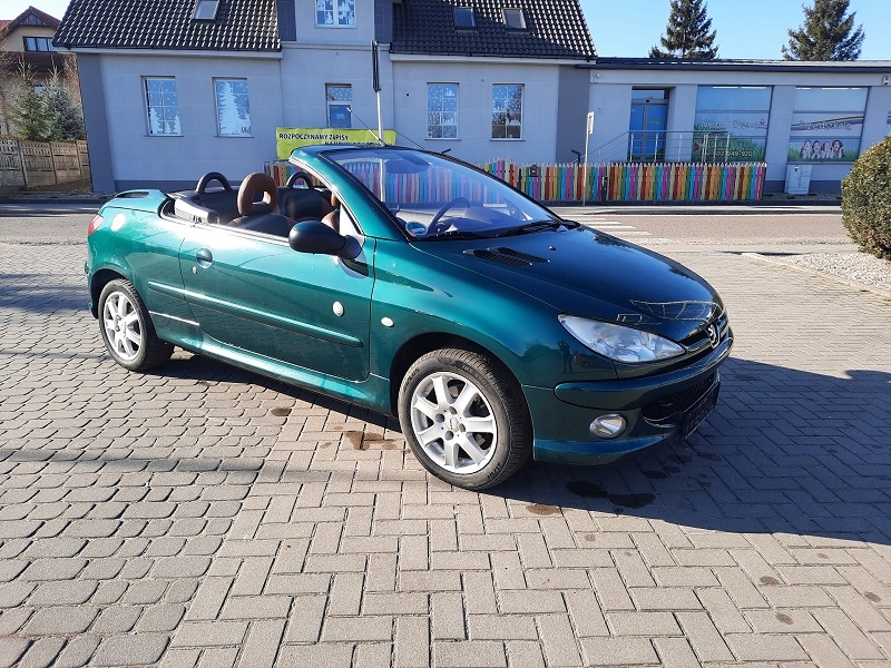 Peugeot 206 CC 1.6 Roland Garros Klimatronic Skóra - 11884417579