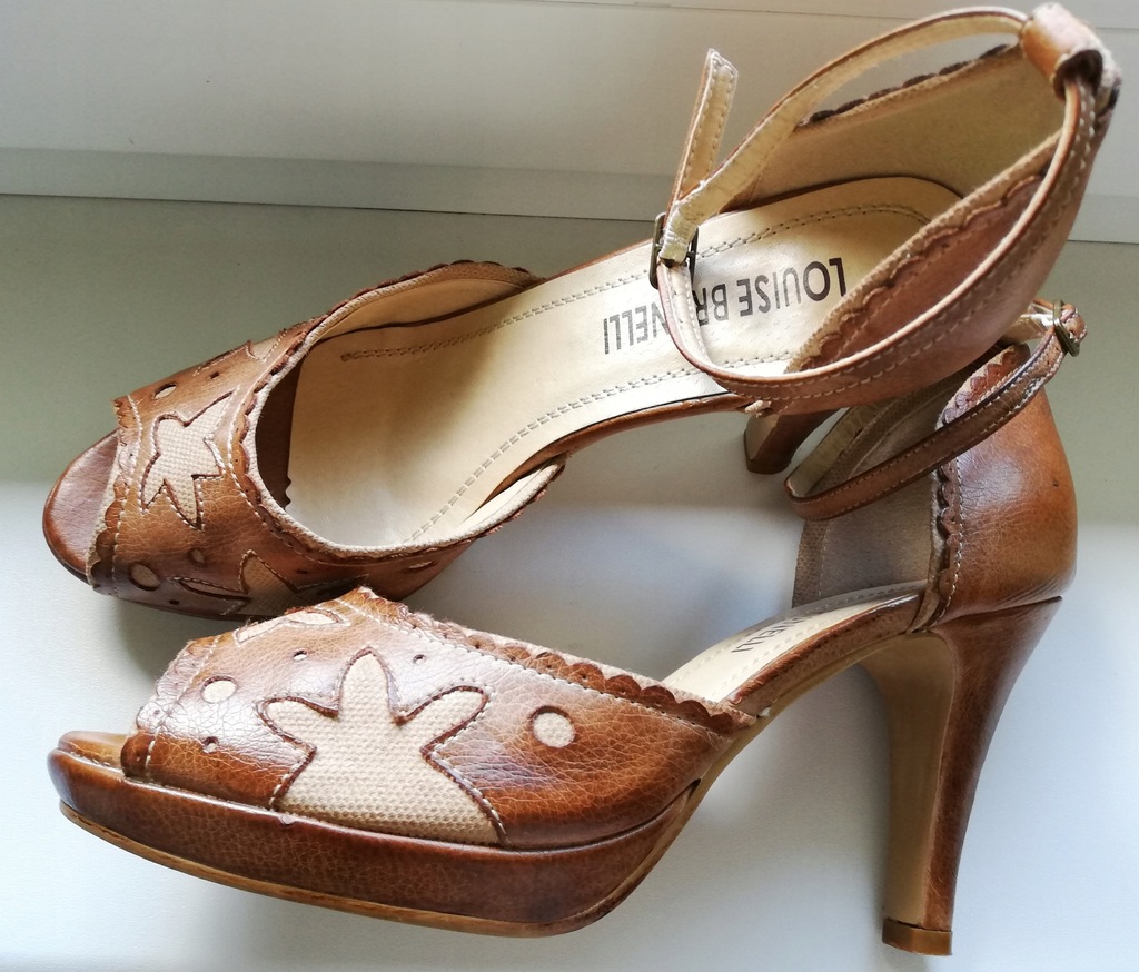 eleganckie sandały Louise Brunelli 39 25 cm +DIETA