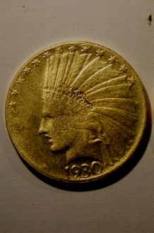 Ten Dollars 1930 Głowa Indianina