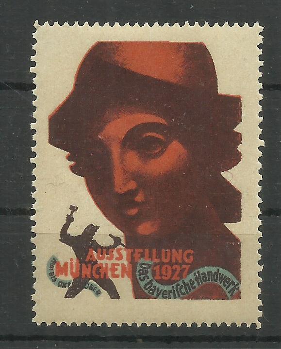 Znaczek reklamowy Munchen 1927r