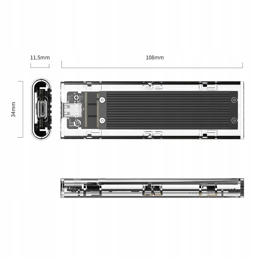 Купить Корпус ORICO для накопителей PCIE M.2 NVME M-Key 10Gbs: отзывы, фото, характеристики в интерне-магазине Aredi.ru