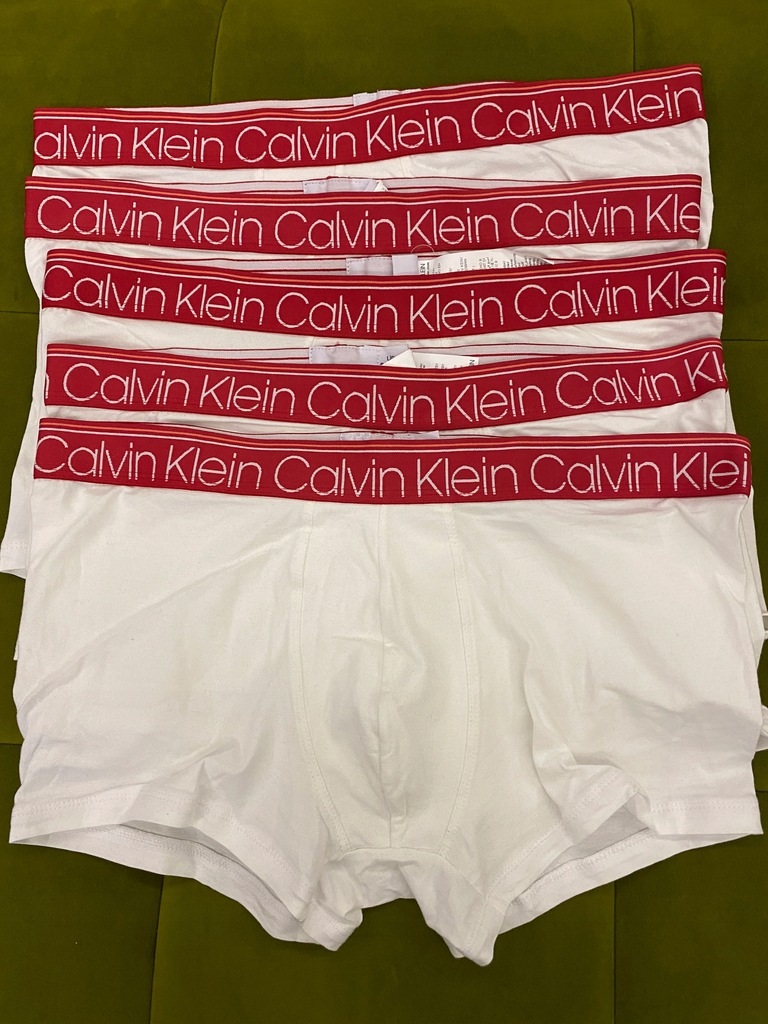 Bokserki męskie Calvin Klein majtki białe L ck