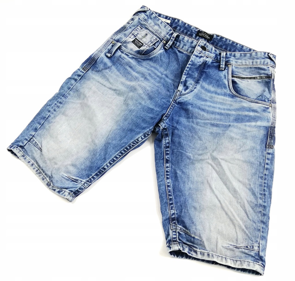 JACK&JONES Spodenki jeansowe męskie L C-702-7