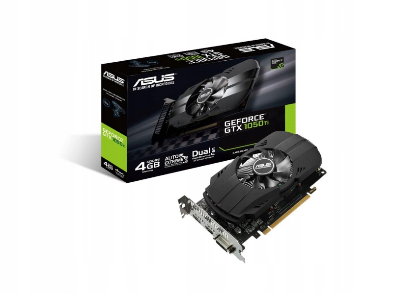 Купить Карта Asus Phoenix GeForce GTX 1050Ti 4 ГБ в КОРОБКЕ: отзывы, фото, характеристики в интерне-магазине Aredi.ru