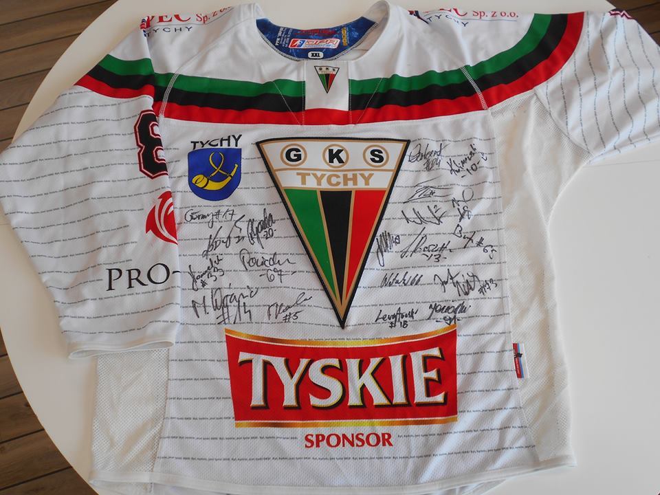 Koszulka Hokejowa XXL GKS Tychy z autografami
