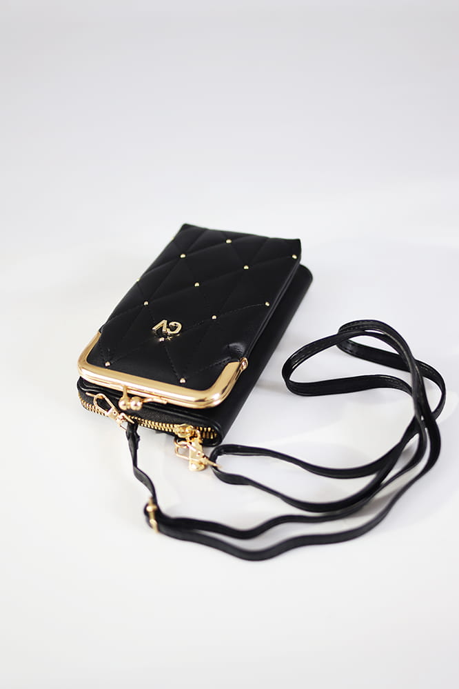 Torebka mini z ekoskóry czarna