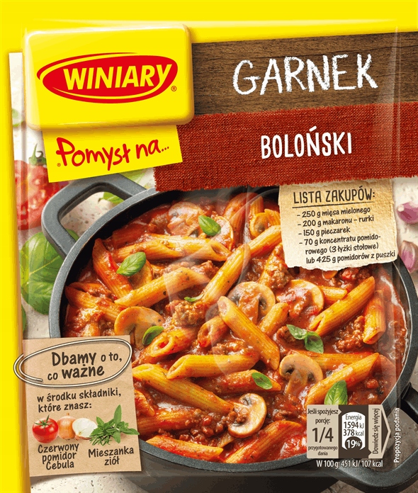 WINIARY POMYSŁ NA BOLOŃSKI GARNEK