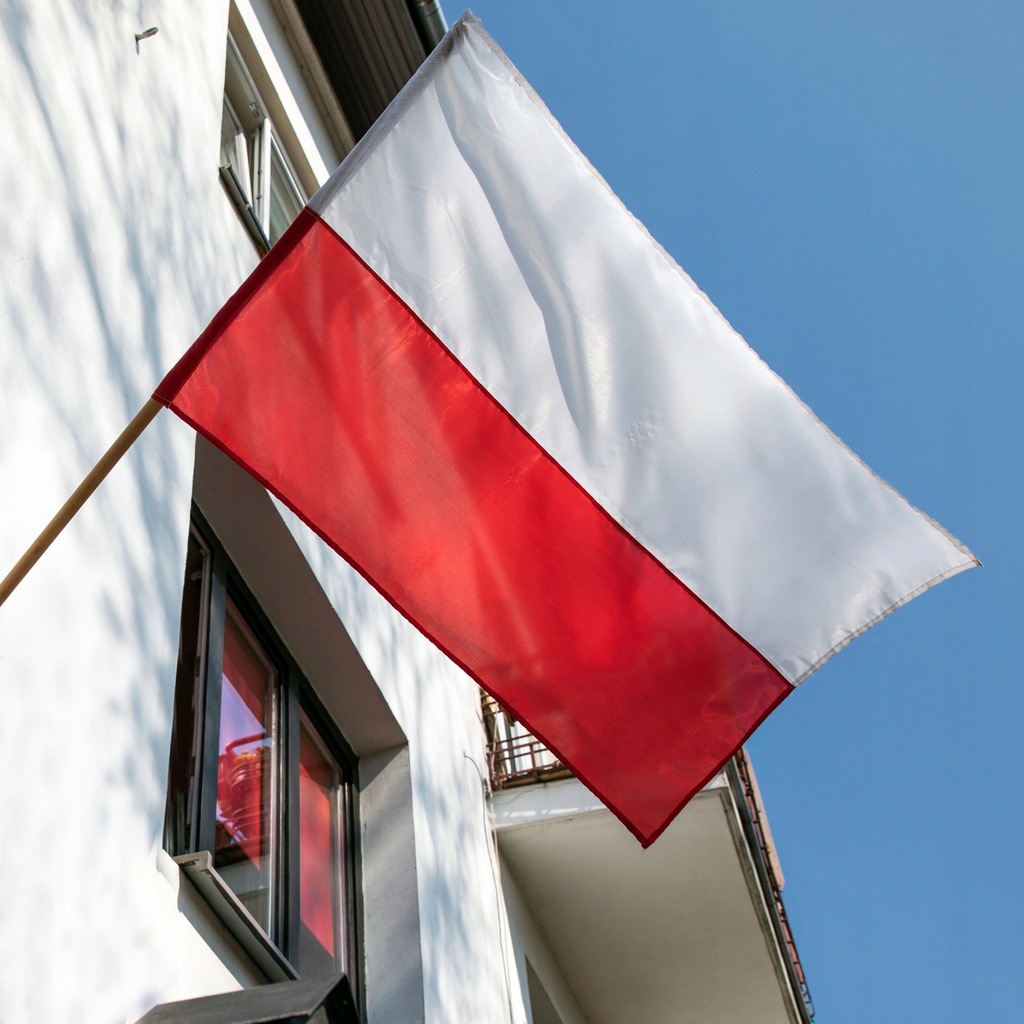 Flaga polski, narodowa, kibica 150x92cm