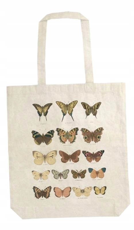 TORBA BAWEŁNIANA STBAG41 MOTYLE SHOPPERKA NA RAMIĘ