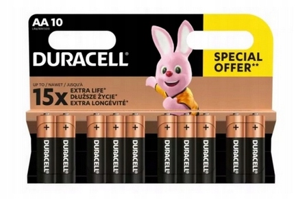 Bateria alkaliczna Duracell AA (R6) 10 szt.