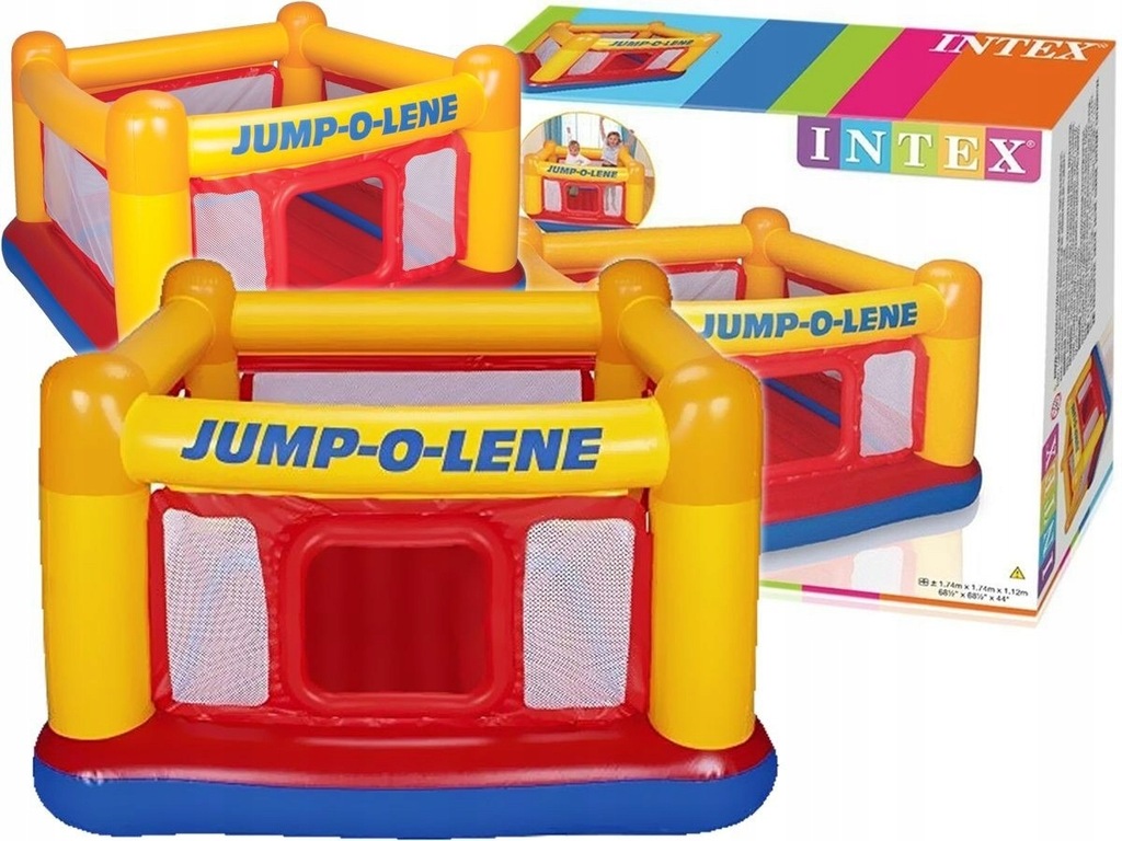 INTEX Trampolina Dmuchany Plac Zabaw Domek 48260