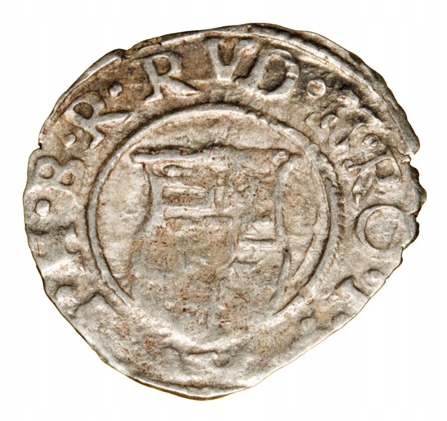 Denar 1599 Rudolf II Habsburg Węgry Kremnica