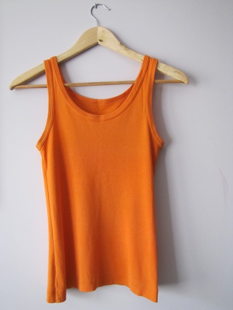 bokserka koszulka pomarańczowa neon S