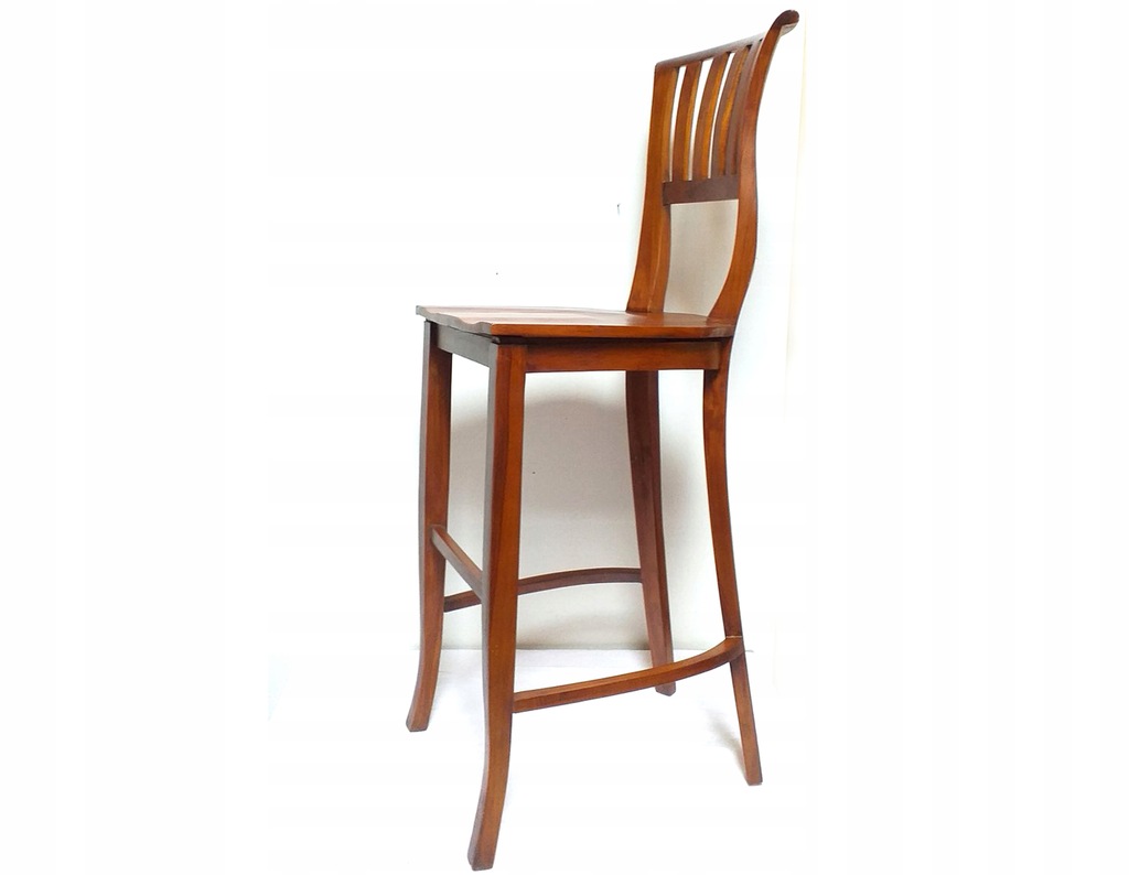 WYPRZEDAŻ - 4 Hokery krzesła BAROWE Drewniane