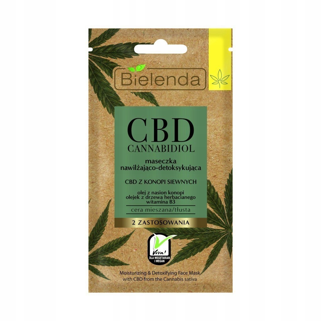 Bielenda CBD Cannabidiol Maseczka nawilżająco-deto