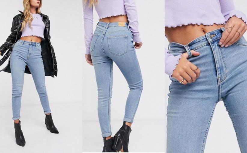 L36642 A06 BERSHKA JEANSY RURKI 34