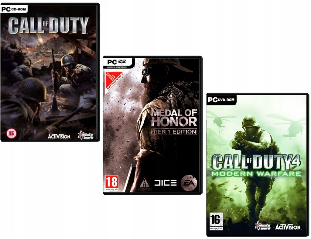 Купить Call of Duty 4 + Medal of Honor + CoD, 1 комплект ПК: отзывы ...