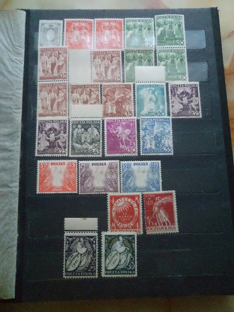 Polska - Stare znaczki pocztowe w zestawie