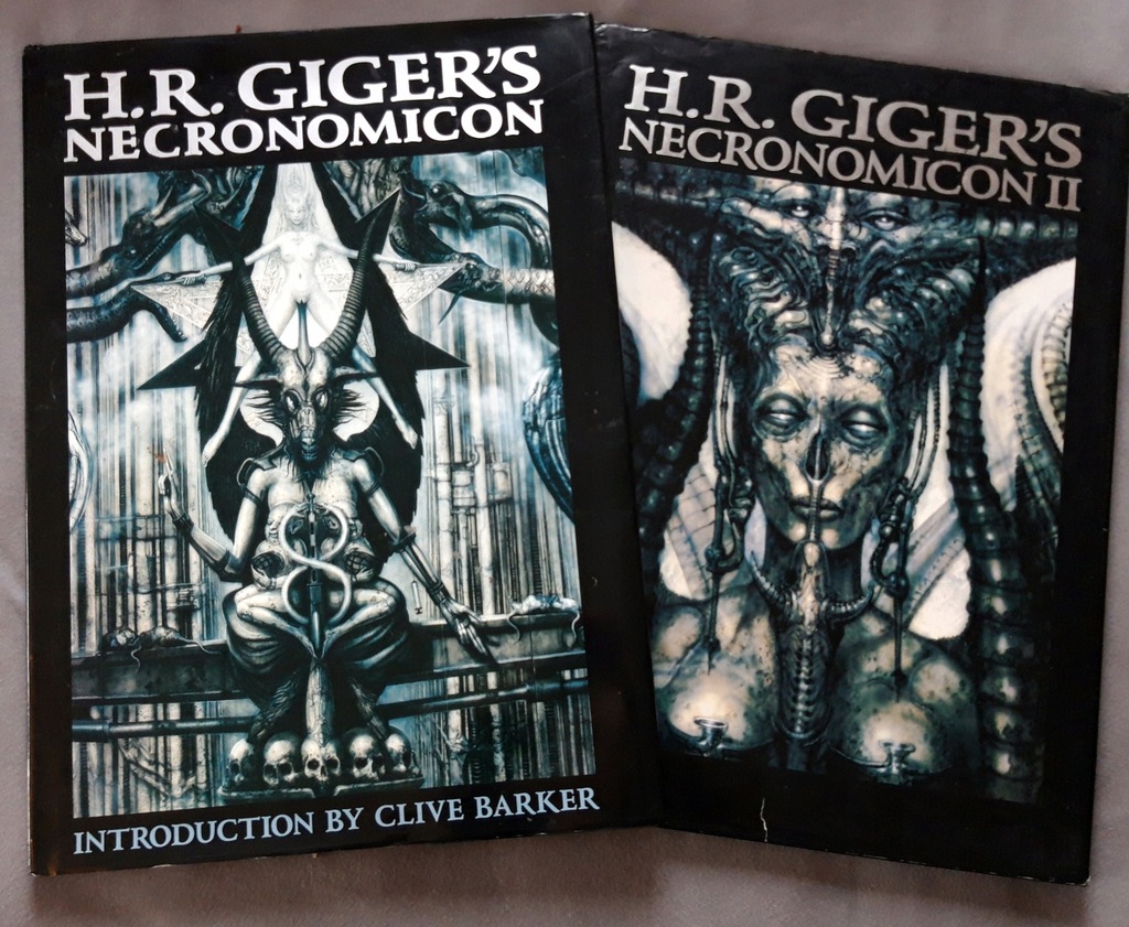 HR GIGER NECRONOMICON część 1 i 2 twarda oprawa - 7813304995