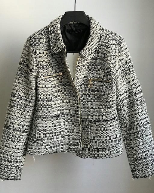 Zakiet Tweed Boucle Marynarka Zara L