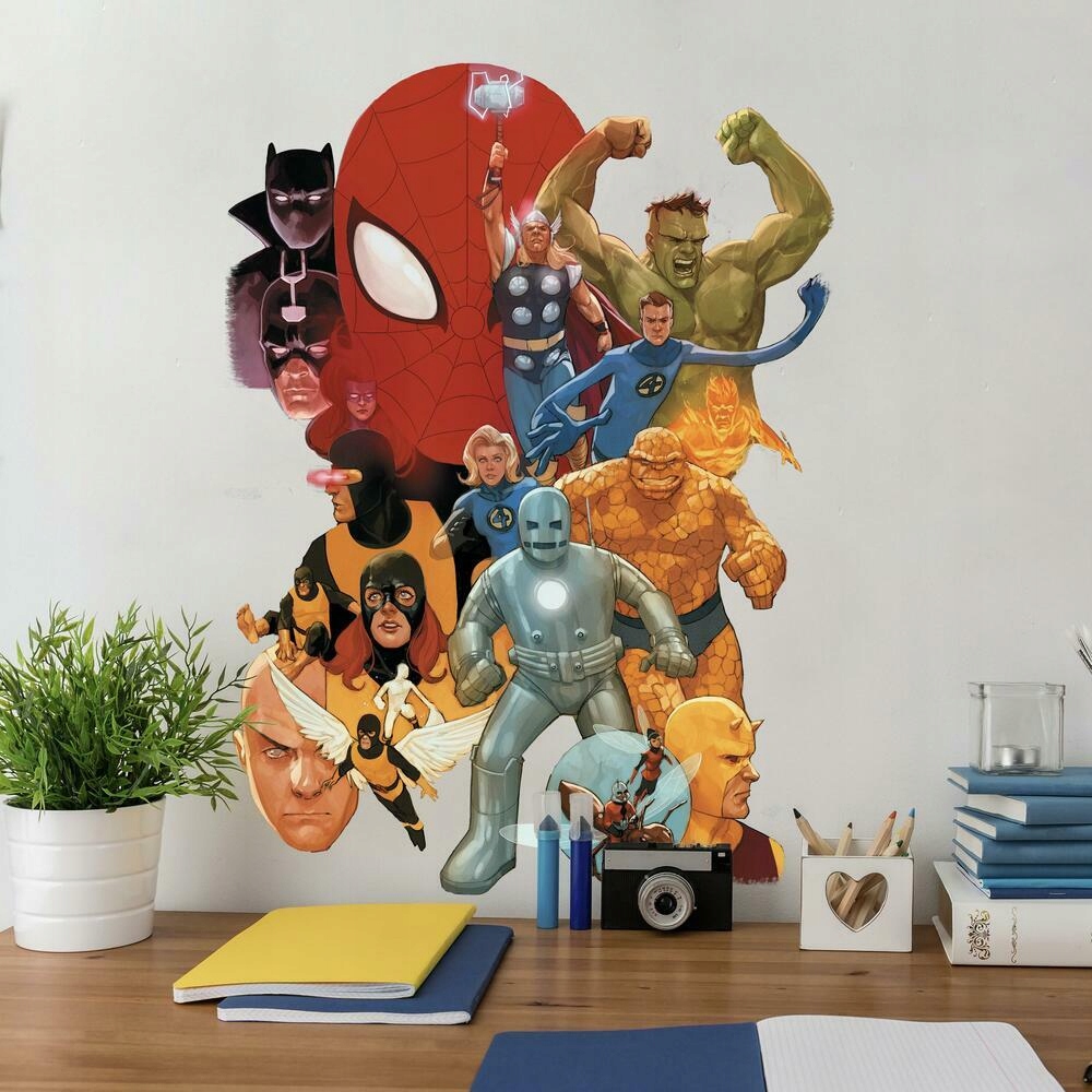 Naklejka XL wielokrotnego użytku Avengers Marvel