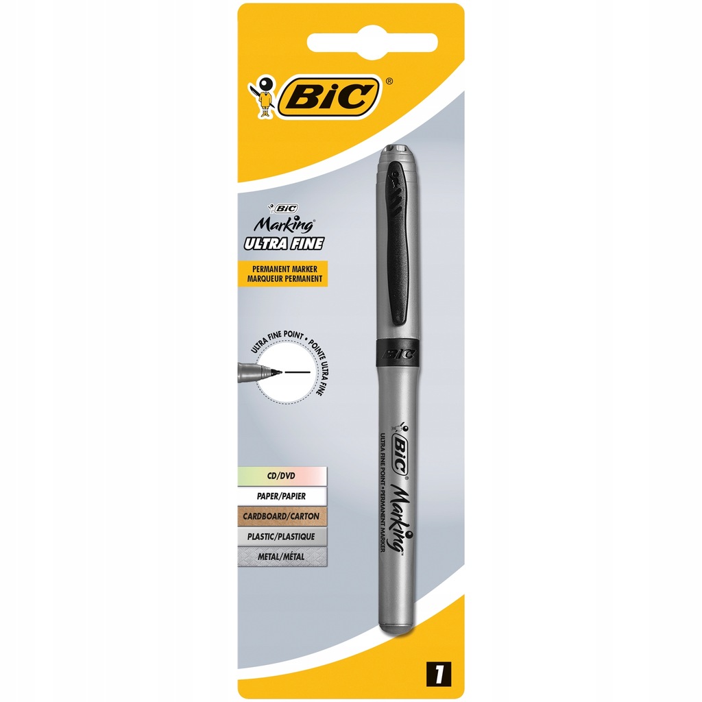 Купить Маркер BiC Marking Ultra Fine CD, черный: отзывы, фото, характеристики в интерне-магазине Aredi.ru