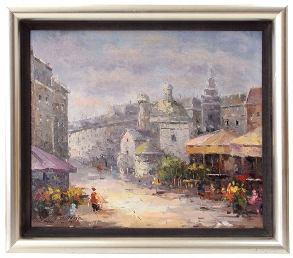 Olejny obraz Kraków 71x61 cm