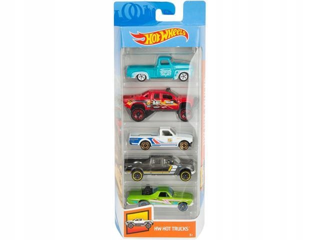 HOT WHEELS ZESTAW 5 AUTEK HW HOT TRUCKS FYL18