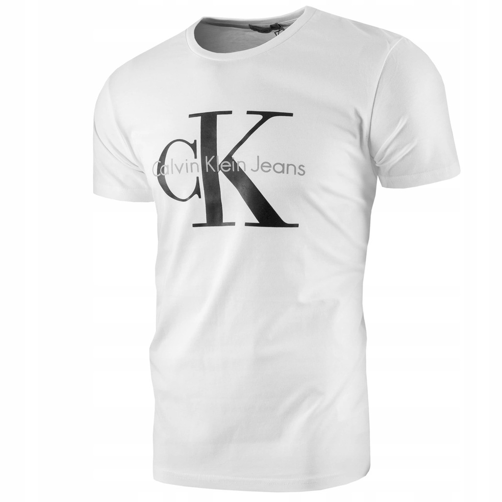 CALVIN KLEIN JEANS T-SHIRT KOSZULKA BIAŁA size L