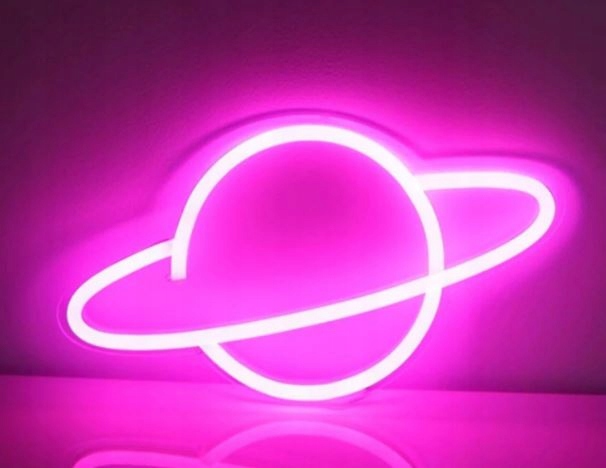 J1103 LED NEON LIGHT PLANETA SATURN 30X18 CM