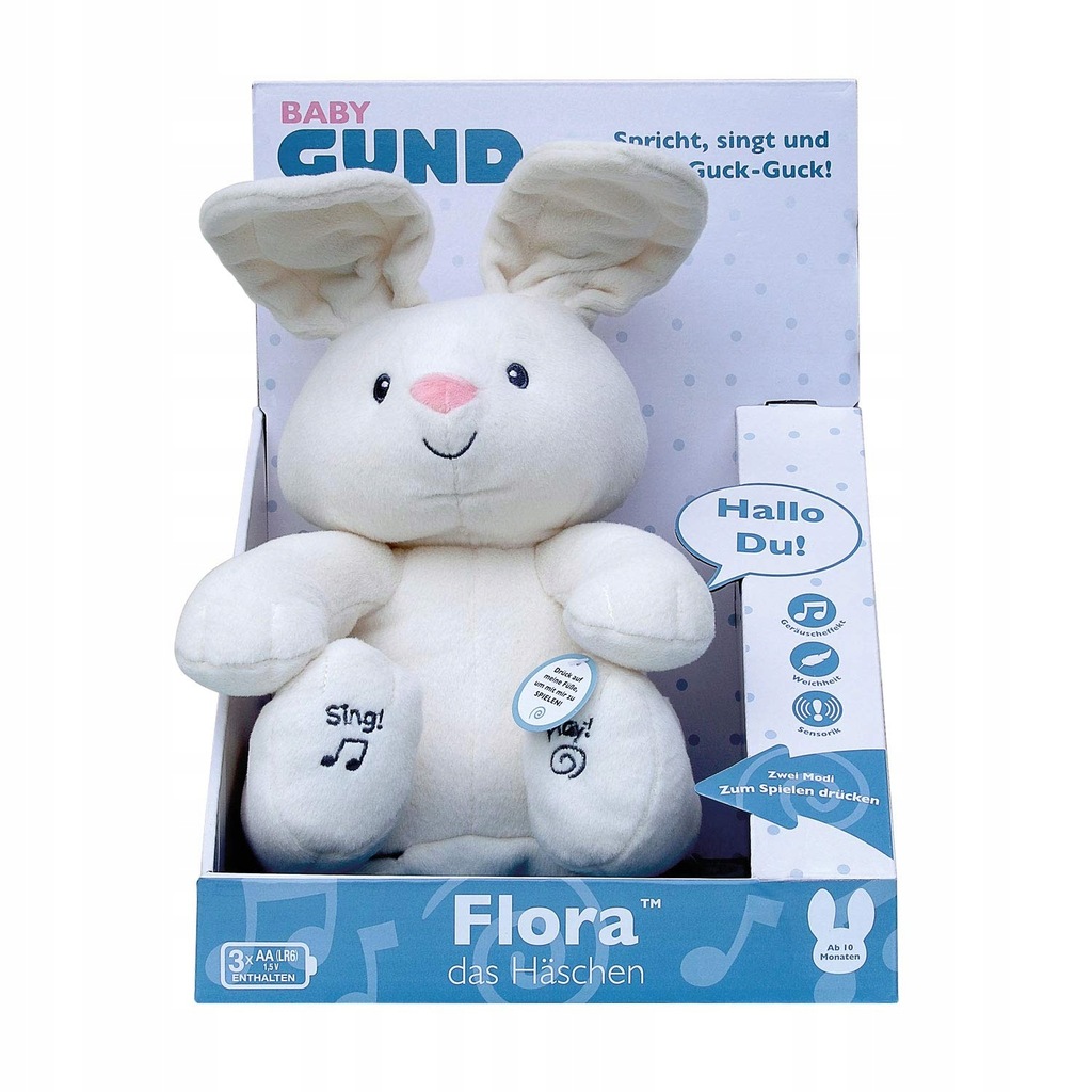 Interaktywny królik GUND 6054408 Flora 30 cm