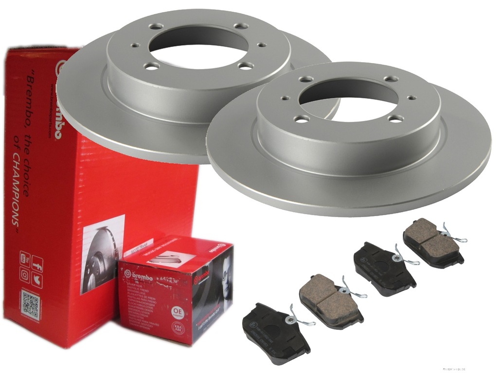 Tarcze + Klocki Brembo Tył Mitsubishi Space Star - 7207469473 - Oficjalne Archiwum Allegro