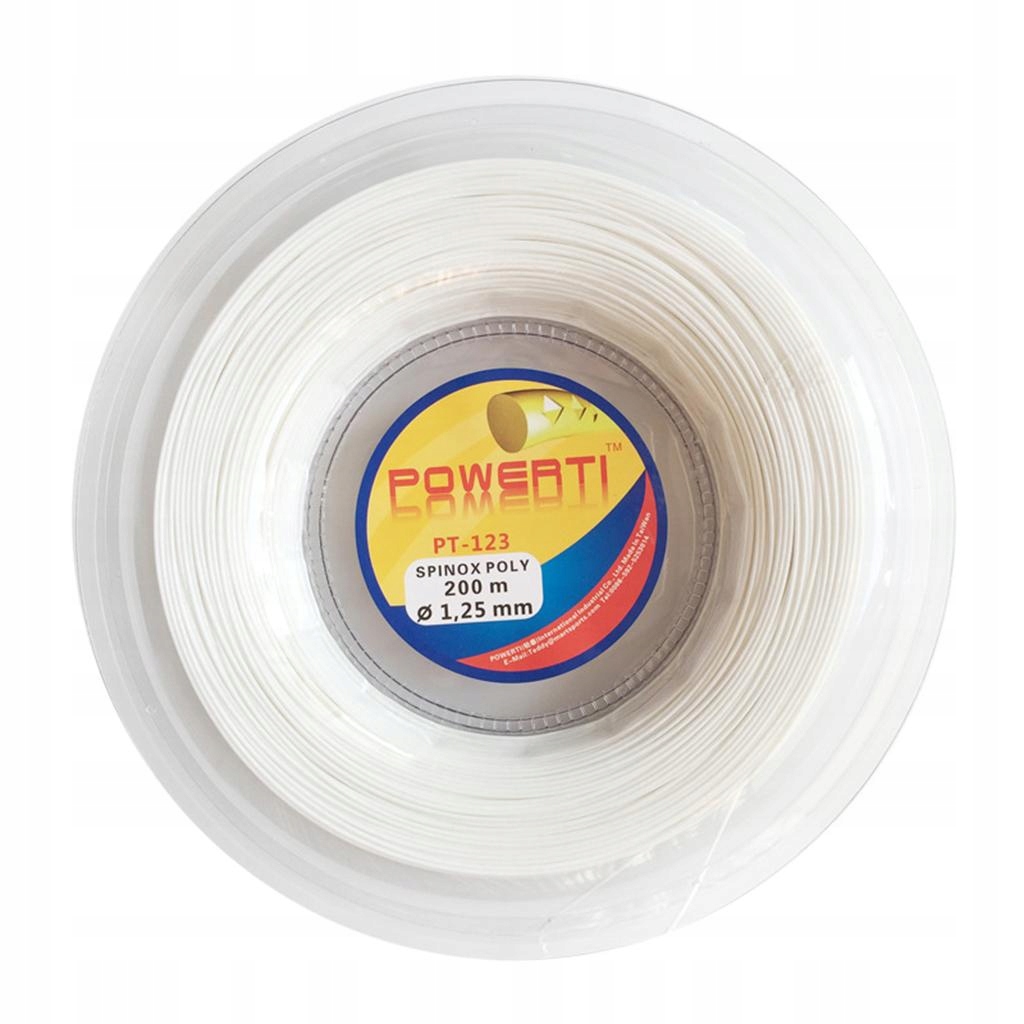 Tennis Textured String Replacement 1.25mm High Elastic Racket Lines White