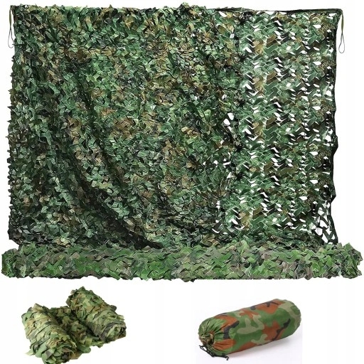 Siatka maskująca WoowBomm 300 cm x 300 cm Snow Camo