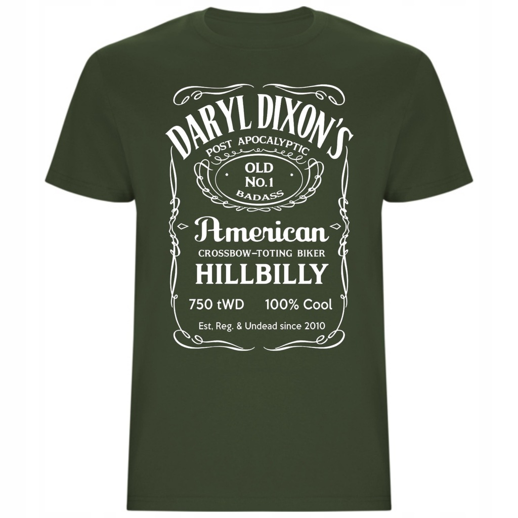 KOSZULKA T-SHIRT DARYL DIXON WHISKY TWD THE WALKING DEAD ZOMBIE