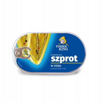 Szprot podwędzany w oleju 170g Fisherking