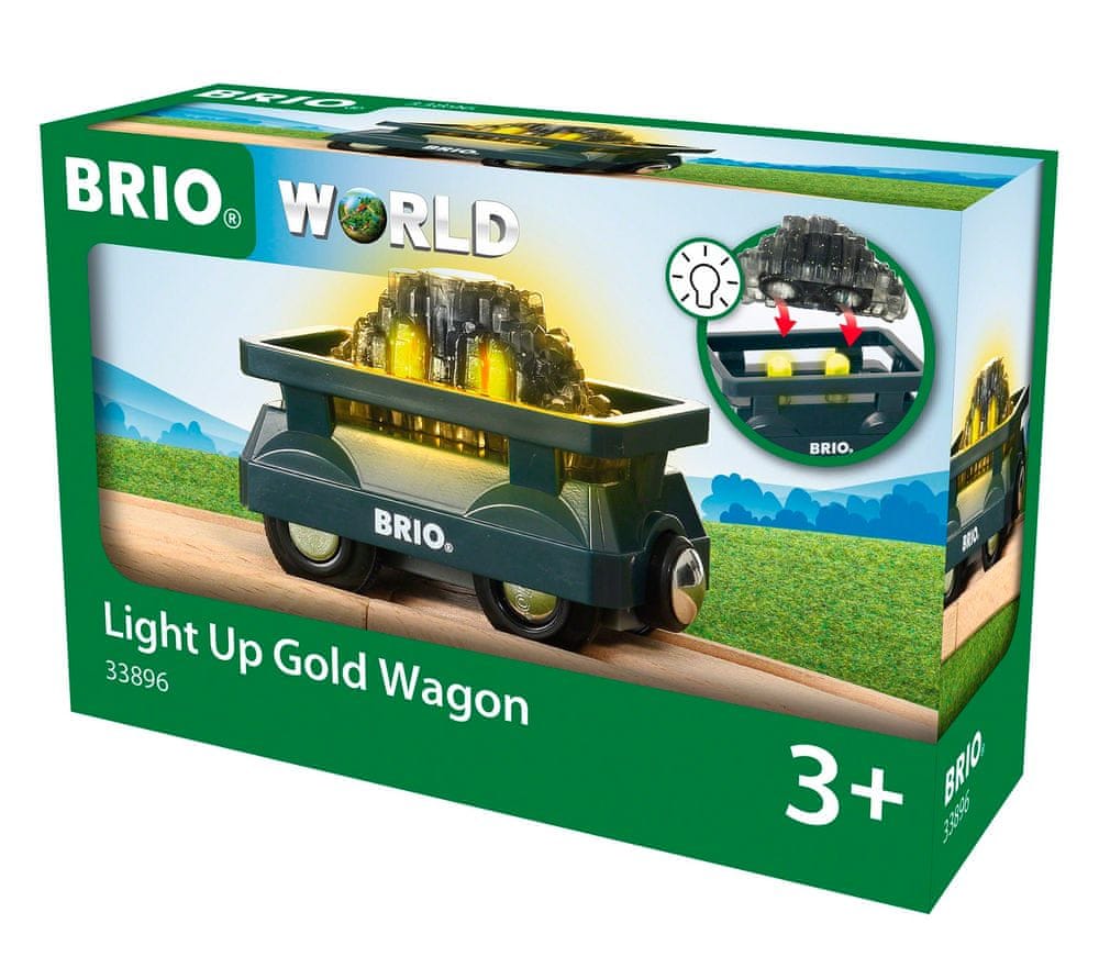 Brio Kolejka Świecący wagon ze złotem 33896