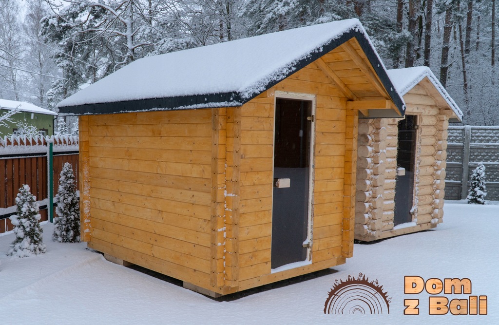 Sauna Ogrodowa z bala 10x14, 2,8 x 2,1 m, 11000zł