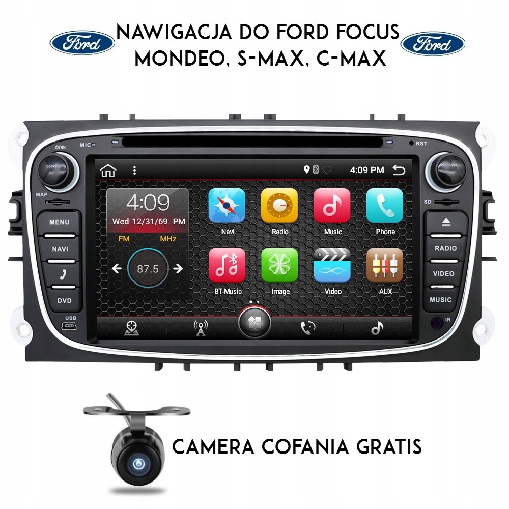 NAWIGACJA 2DIN RADIO FORD FOCUS MONDEO SMAX CMAX