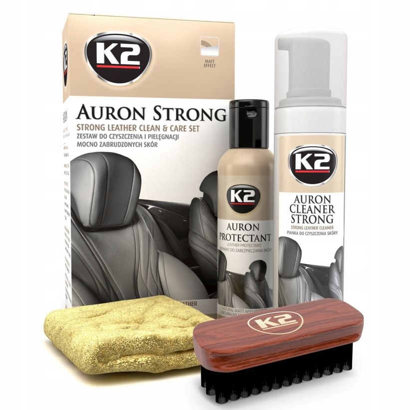 Zestaw do czyszczenia skóry K2 Auron Strong