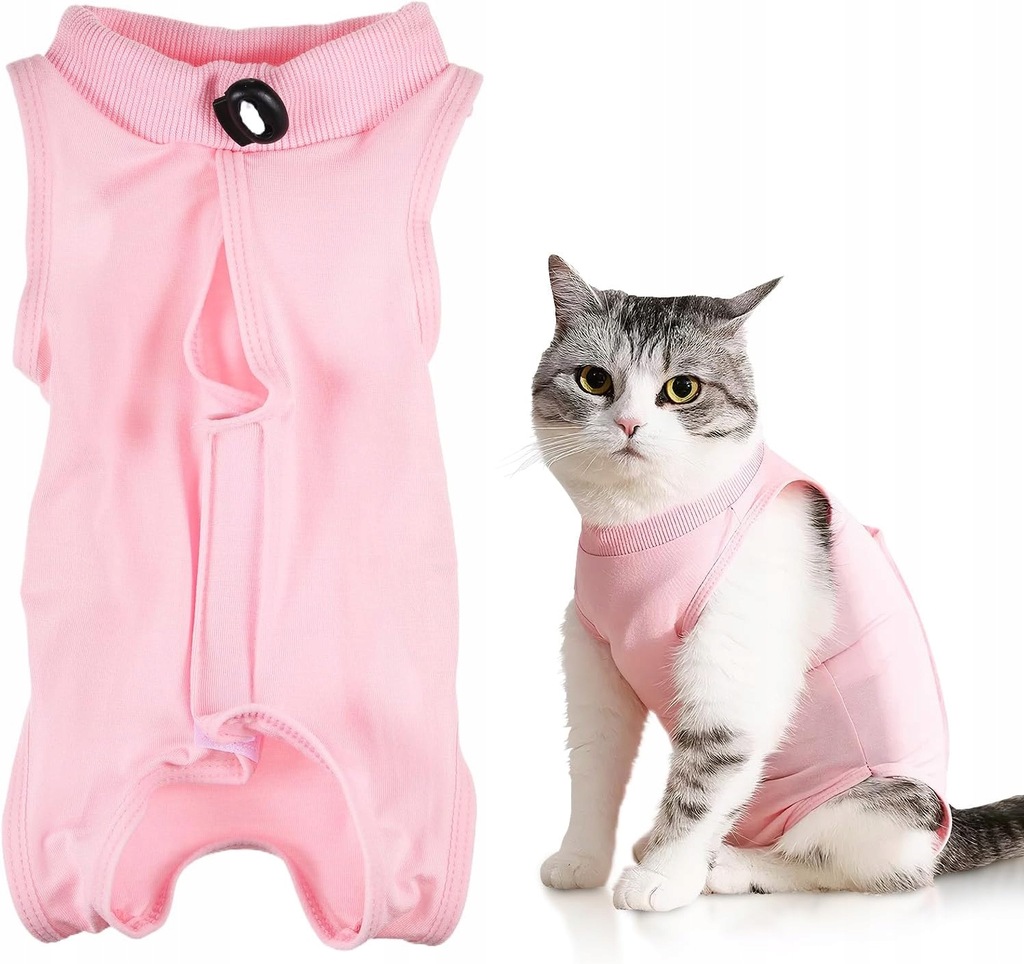 Ubranko pooperacyjne dla kota bawełniane rozm S | 2szt.