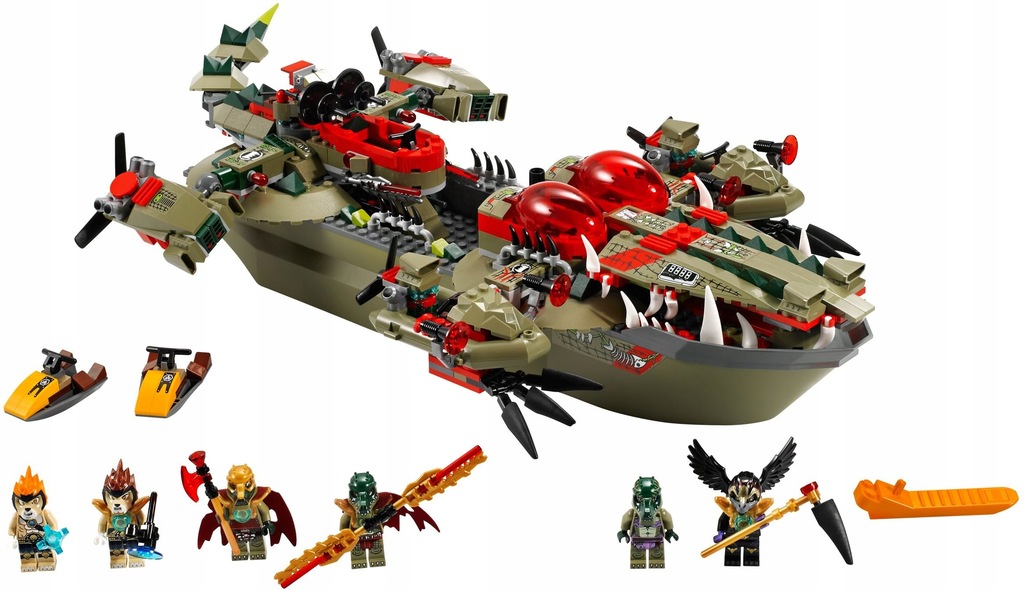 LEGO Chima 70006: Cragger's Command Ship 100% +ins