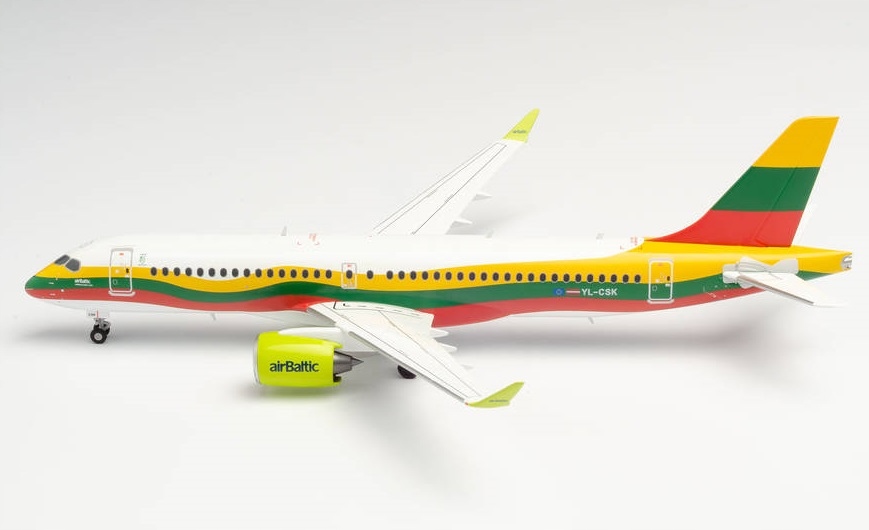 Купить Модель самолета Airbus A220-300 Air Baltic 1:200: отзывы, фото, характеристики в интерне-магазине Aredi.ru