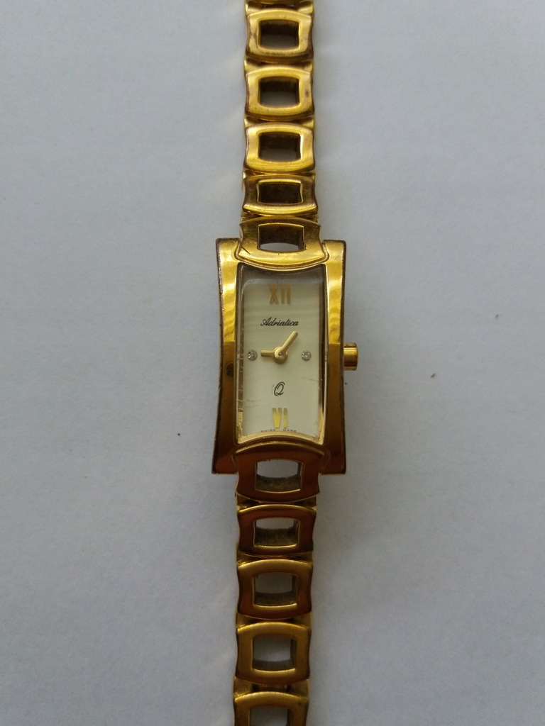 Damski zegarek Adriatica Swiss w złocie+gratis