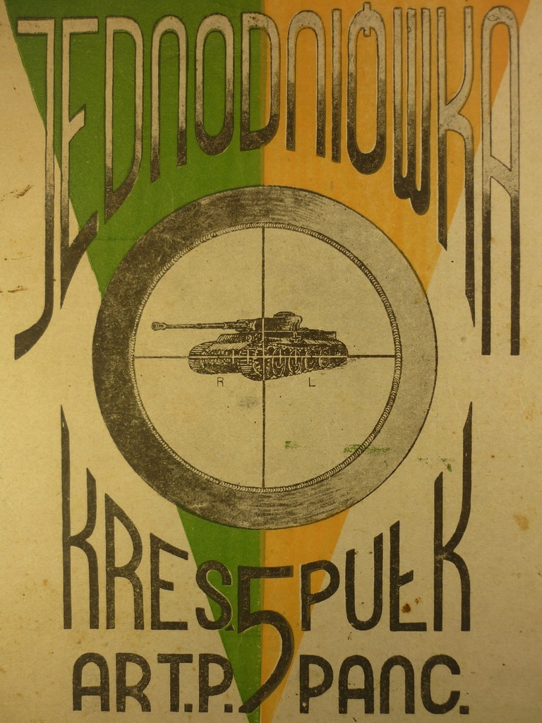 Jednodniówka - 5 Kresowy Pułk Artylerii Ppanc. - 2 Korpus Polski - 1945