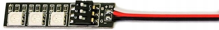 3-diodowa płytka diody LED (5V 216mW, 7 kolorów)